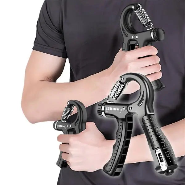 Pinza Ajustable para Entrenamiento de Agarre 5-60 kg - Fortalecedor de Mano y Antebrazo con Contador Pro 2026 - Conecta Chava Shop