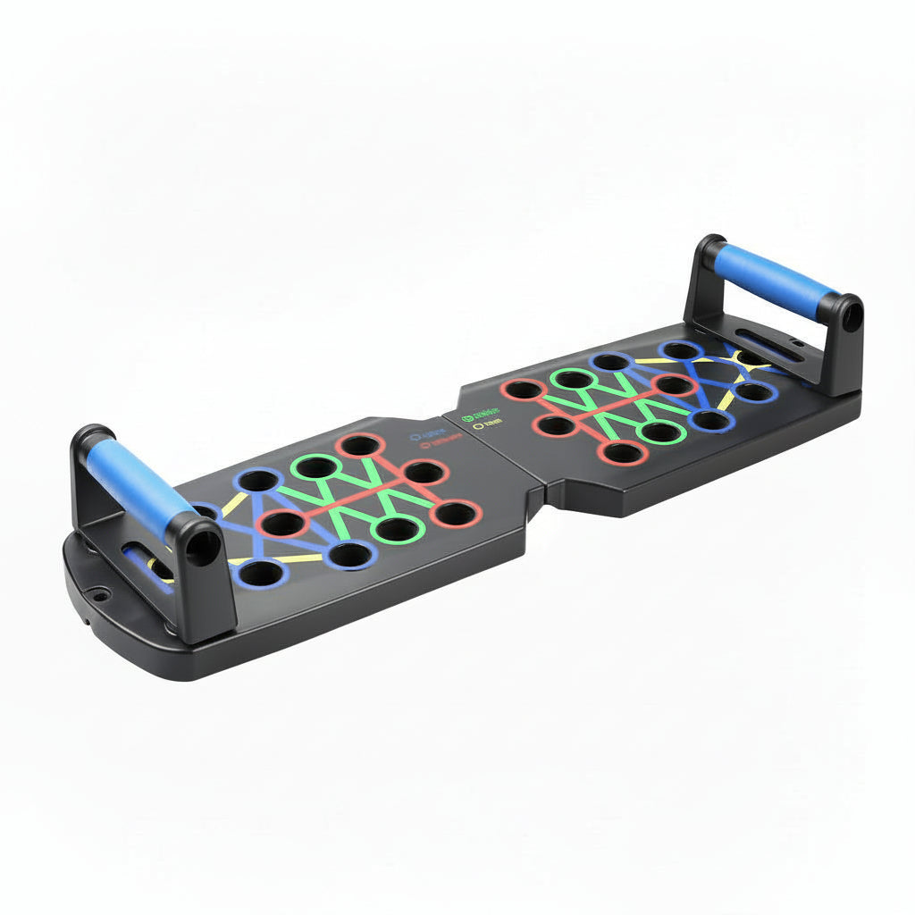 Tabla Push Up 10 en 1 Plegable para Entrenamiento Muscular - Sistema de Lagartijas con Guía de Colores para Pecho, Espalda y Brazos Pro 2026 - Conecta Chava Shop