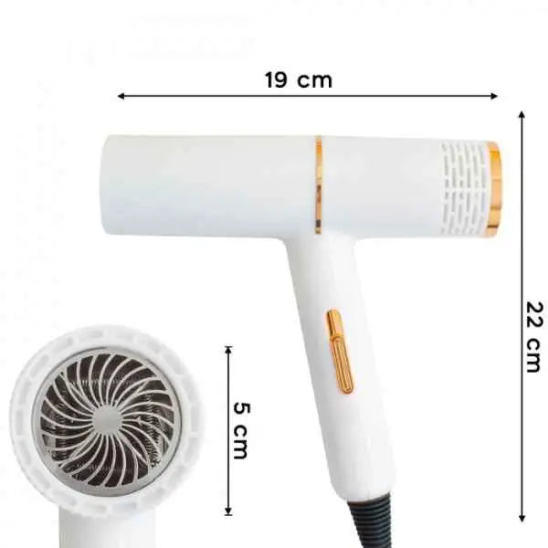 Secador de Cabello Iónico con Tecnología Antifrizz - Motor de Alta Potencia y Diseño Compacto Plegable Pro 2026 - Conecta Chava Shop