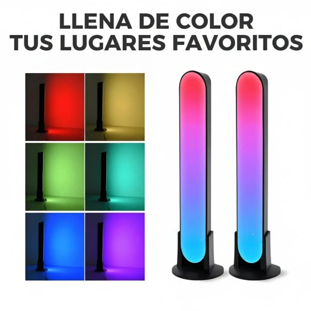Barras de Luz LED RGB para Setup Gamer - Iluminación Inteligente con Sincronización Musical Pro 2026 - Conecta Chava Shop