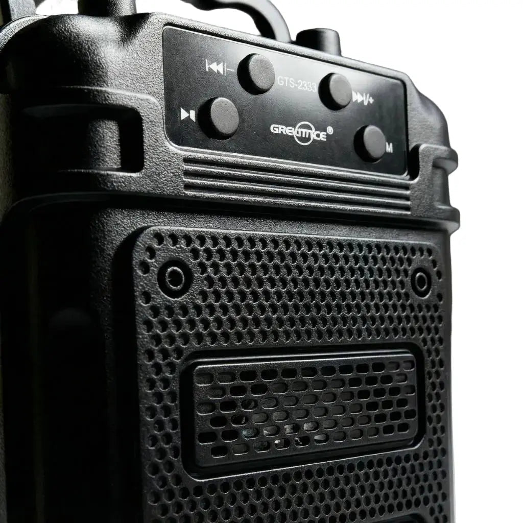 Bocina Portátil GTS-2333 con Micrófono y Luces LED - Sonido 5W y Bluetooth Pro 2026 - Conecta Chava Shop