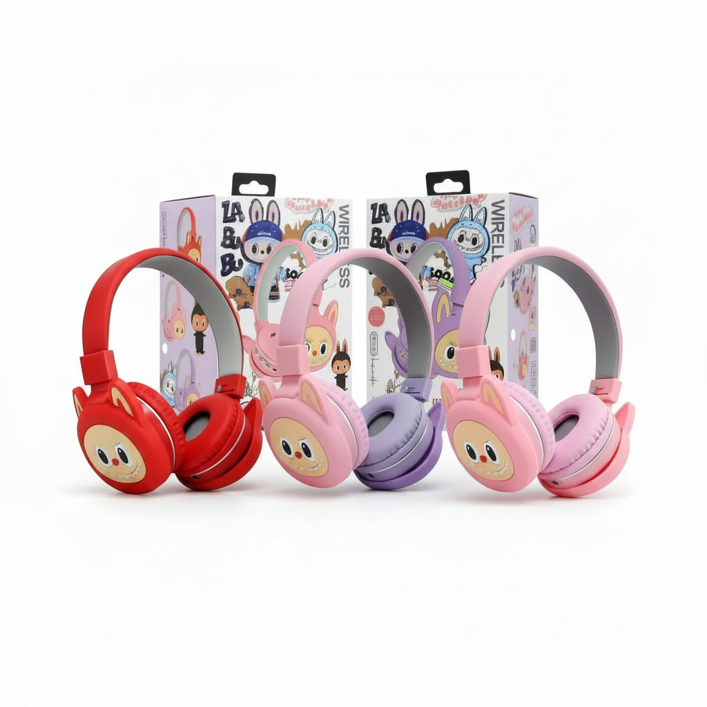 Audífonos Inalámbricos Kawaii Elfo - Plegables con Diseño de Personaje Elfo Animado - Conecta Chava Shop