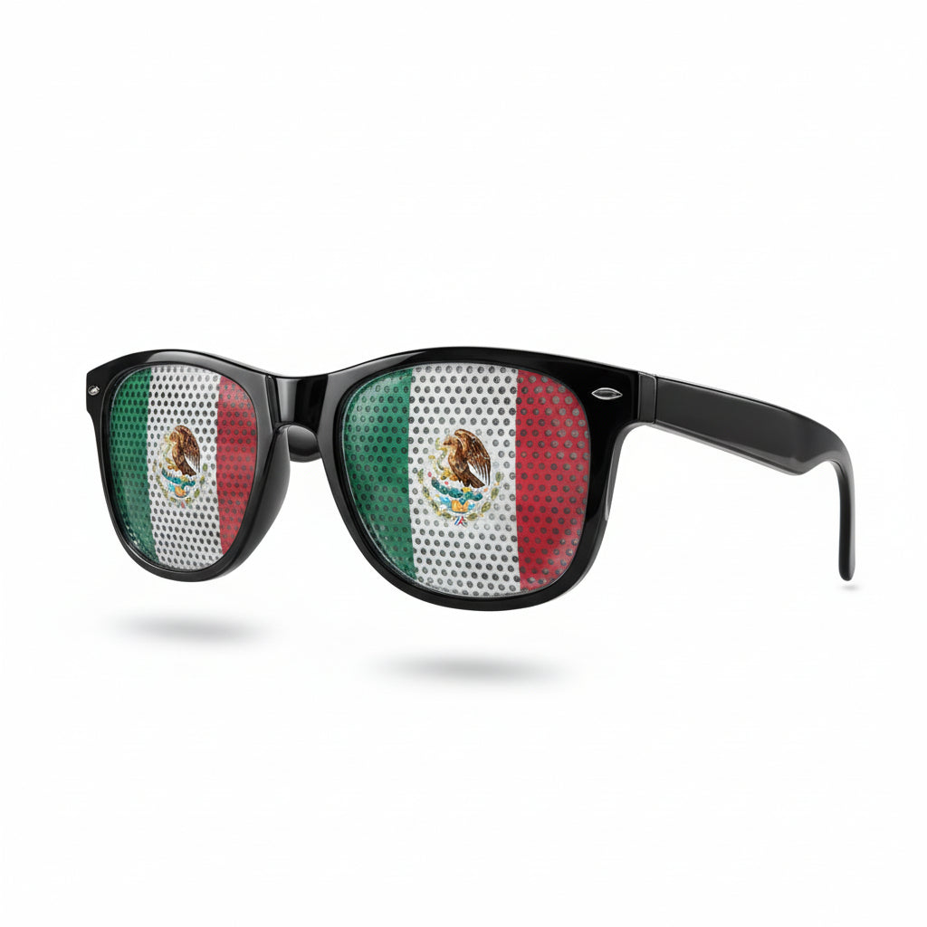 Lentes de Sol Bandera de México con Protección UV - Diseño Patriótico y Estilo Único Pro 2026 - Conecta Chava Shop
