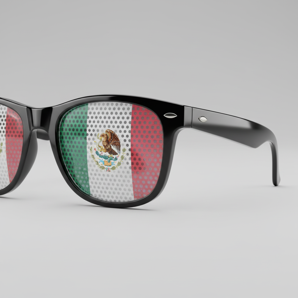 Lentes de Sol Bandera de México con Protección UV - Diseño Patriótico y Estilo Único Pro 2026 - Conecta Chava Shop