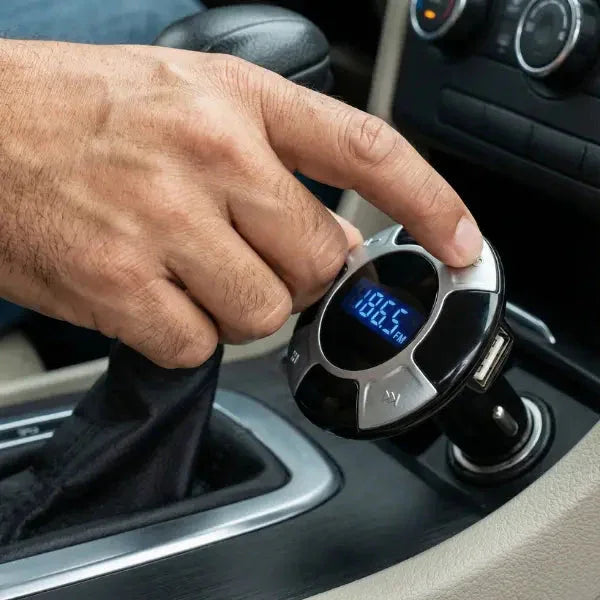 Transmisor Bluetooth FM Multiconexión para Auto - Reproductor MP3 con Entradas USB, TF y AUX Pro 2026 - Conecta Chava Shop