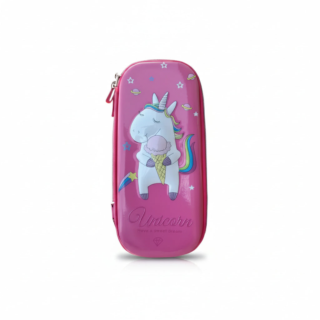 Estuche Escolar Unicornio 3D de Gran Capacidad - Organizador de Papelería Resistente y Multicompartimento Pro 2026 - Conecta Chava Shop