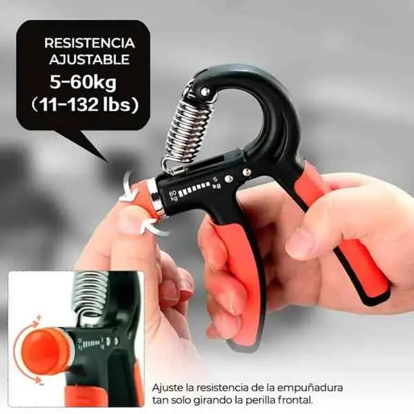 Pinza Ajustable para Entrenamiento de Fuerza en Mano y Antebrazo - Fortalecedor de Agarre con Resistencia Regulable Pro 2026 - Conecta Chava Shop
