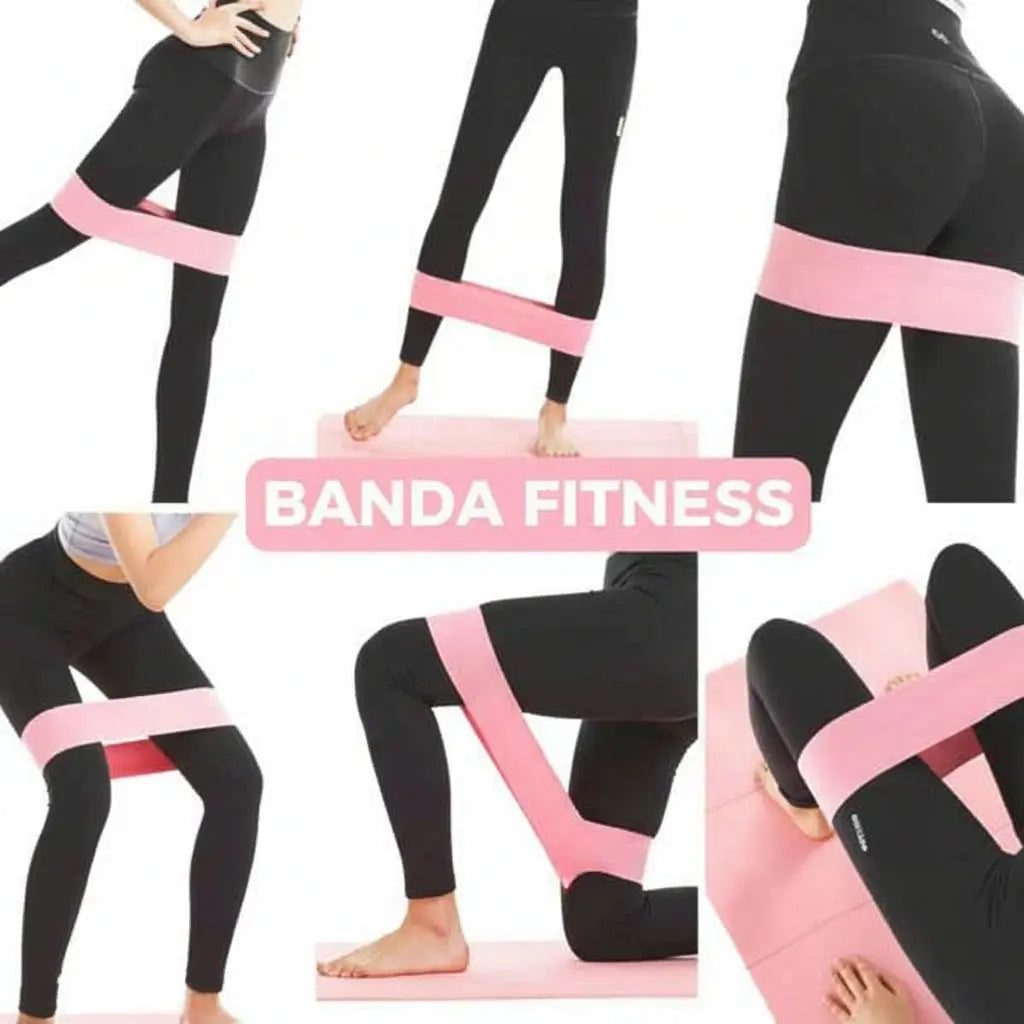Set de 3 Bandas de Resistencia de Tela Antideslizante - Ligas para Entrenamiento de Glúteos y Piernas Pro 2026 - Conecta Chava Shop