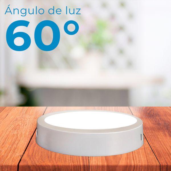 Lámpara de Techo LED Circular 24W - Luz Fría Potente, Revestimiento de Aluminio Premium, Diseño Minimalista para Sala y Oficina - Conecta Chava Shop