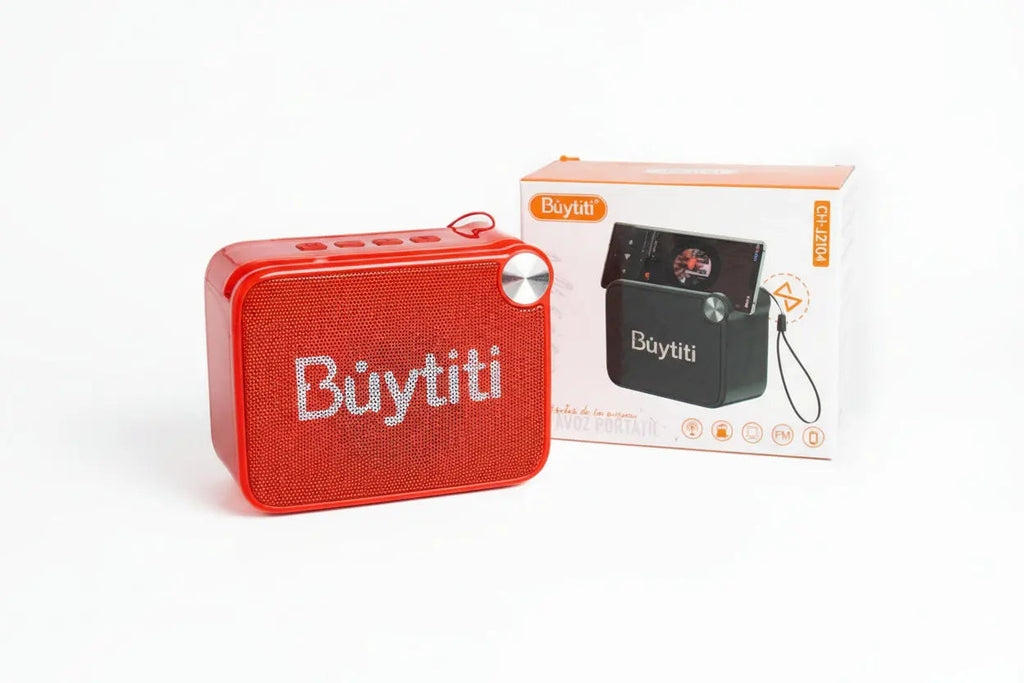 Mini Bocina Bluetooth 5W Portátil con Radio FM y Soporte para Celular - Audio Pro 2026 - Conecta Chava Shop