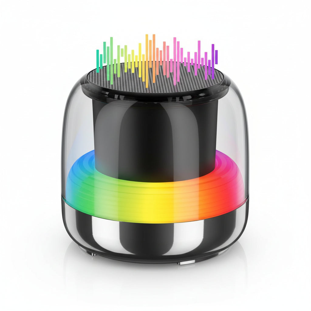 Altavoz Bluetooth Portátil con Sonido 360° y Luces RGB - Bocina Compacta Recargable Pro 2026 - Conecta Chava Shop