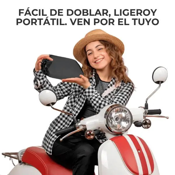 Impermeable Reflectante para Moto Ajustable y Ligero - Conjunto de Lluvia Alta Visibilidad Pro 2026 - Conecta Chava Shop