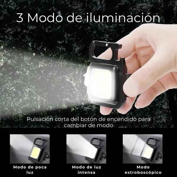 Mini Linterna LED Magnética con 3 Modos de Luz - Lámpara de Mano Recargable USB para Mecánica y Apagones Pro 2026 - Conecta Chava Shop