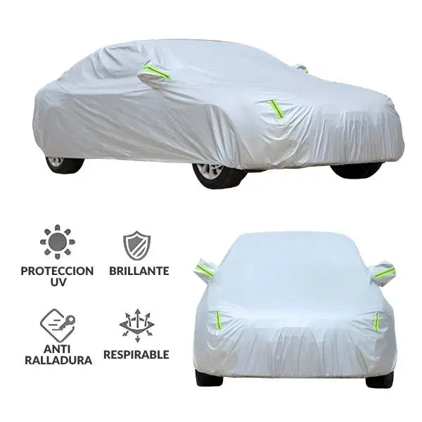 Funda Impermeable para Auto con Protección UV y Ajuste Seguro - Cubierta Multicapa Pro 2026 - Conecta Chava Shop