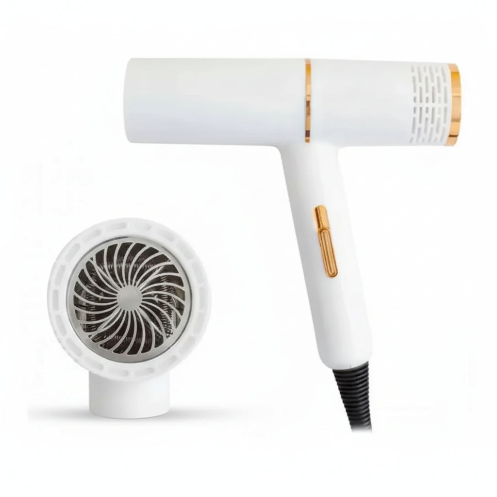 Secador de Cabello Iónico con Tecnología Antifrizz - Motor de Alta Potencia y Diseño Compacto Plegable Pro 2026 - Conecta Chava Shop