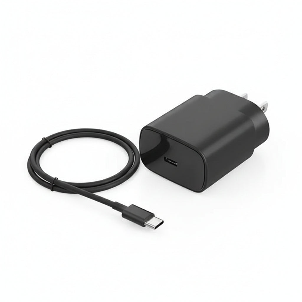 Cargador Rápida USB-C 25W con Cable Tipo C Incluido - Adaptador de Corriente de Carga Eficiente para Smartphone, Kit Pro 2026 - Conecta Chava Shop