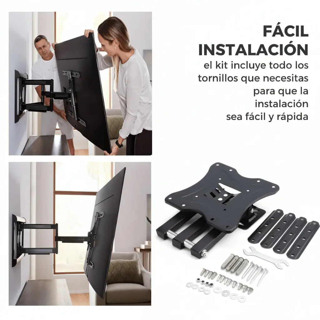 Brazo Ergonómico para Monitor con Sistema VESA 32 a 55 Pulgadas - Soporte Ajustable de Alta Resistencia Pro 2026 - Conecta Chava Shop