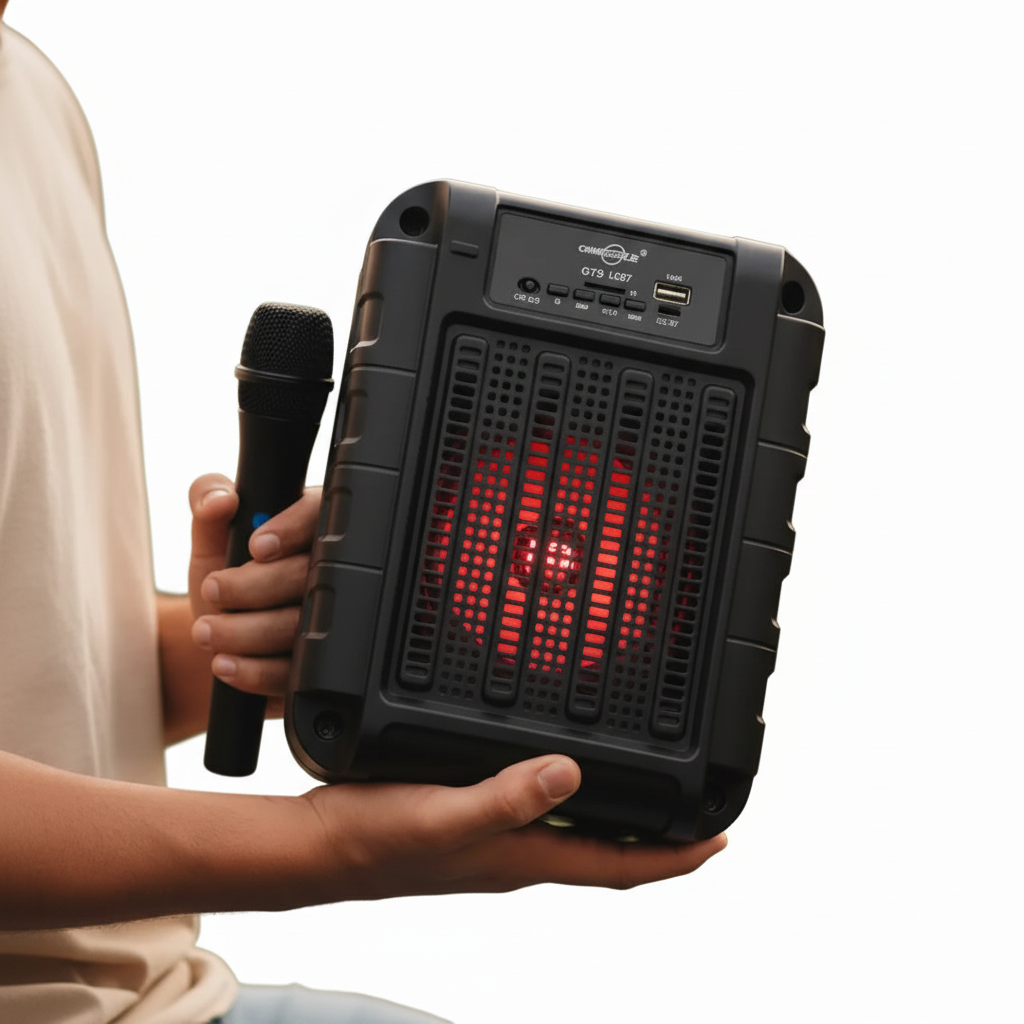 Bocina Bluetooth Karaoke Portátil con Micrófono y Luz RGB - Sonido Potente Pro 2026 - Conecta Chava Shop