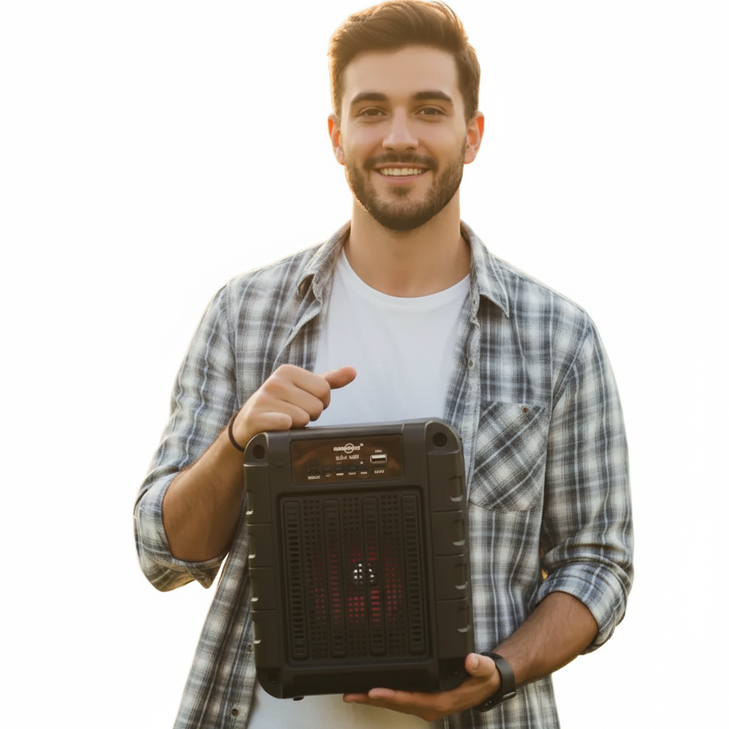 Bocina Bluetooth Karaoke Portátil con Micrófono y Luz RGB - Sonido Potente Pro 2026 - Conecta Chava Shop