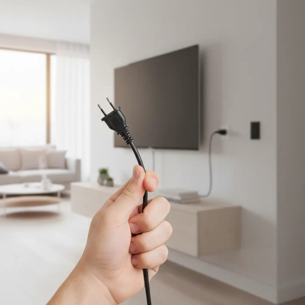 Cable de Alimentación tipo IEC C7 - Pack de 2 Cables de 1.5 Metros, Compatible con Smart TV, Consolas, Impresoras y Audio - Conecta Chava Shop