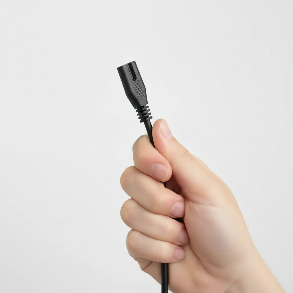 Cable de Alimentación tipo IEC C7 - Pack de 2 Cables de 1.5 Metros, Compatible con Smart TV, Consolas, Impresoras y Audio - Conecta Chava Shop