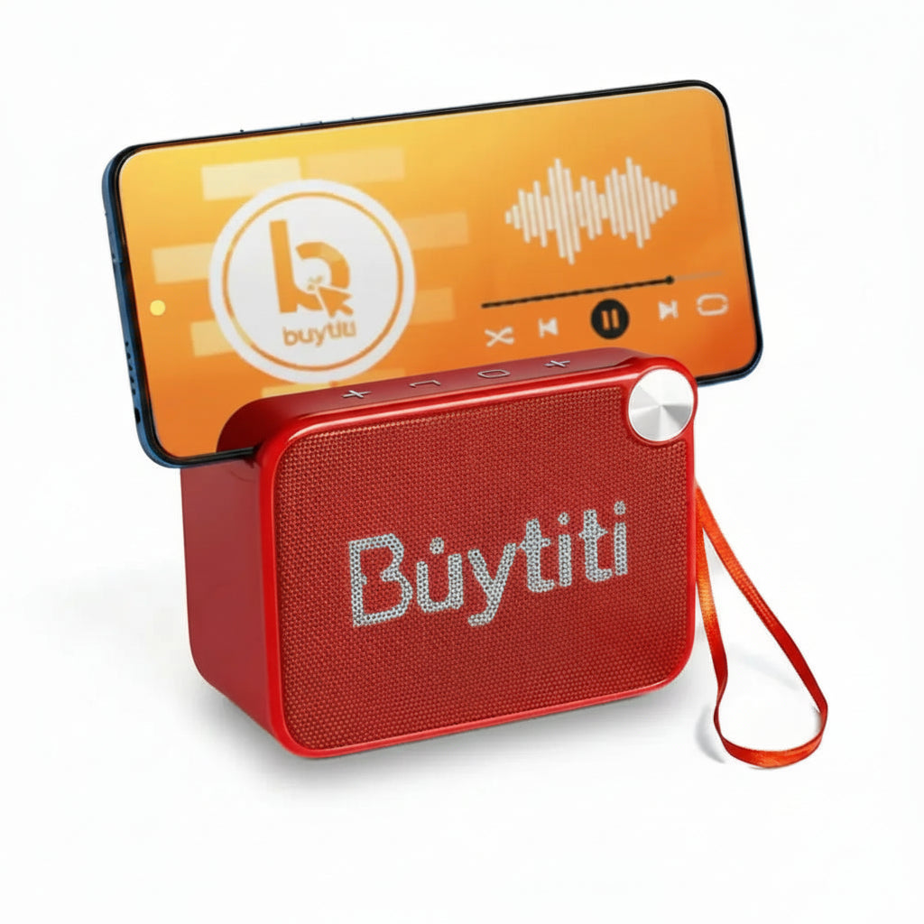 Mini Bocina Bluetooth 5W Portátil con Radio FM y Soporte para Celular - Audio Pro 2026 - Conecta Chava Shop