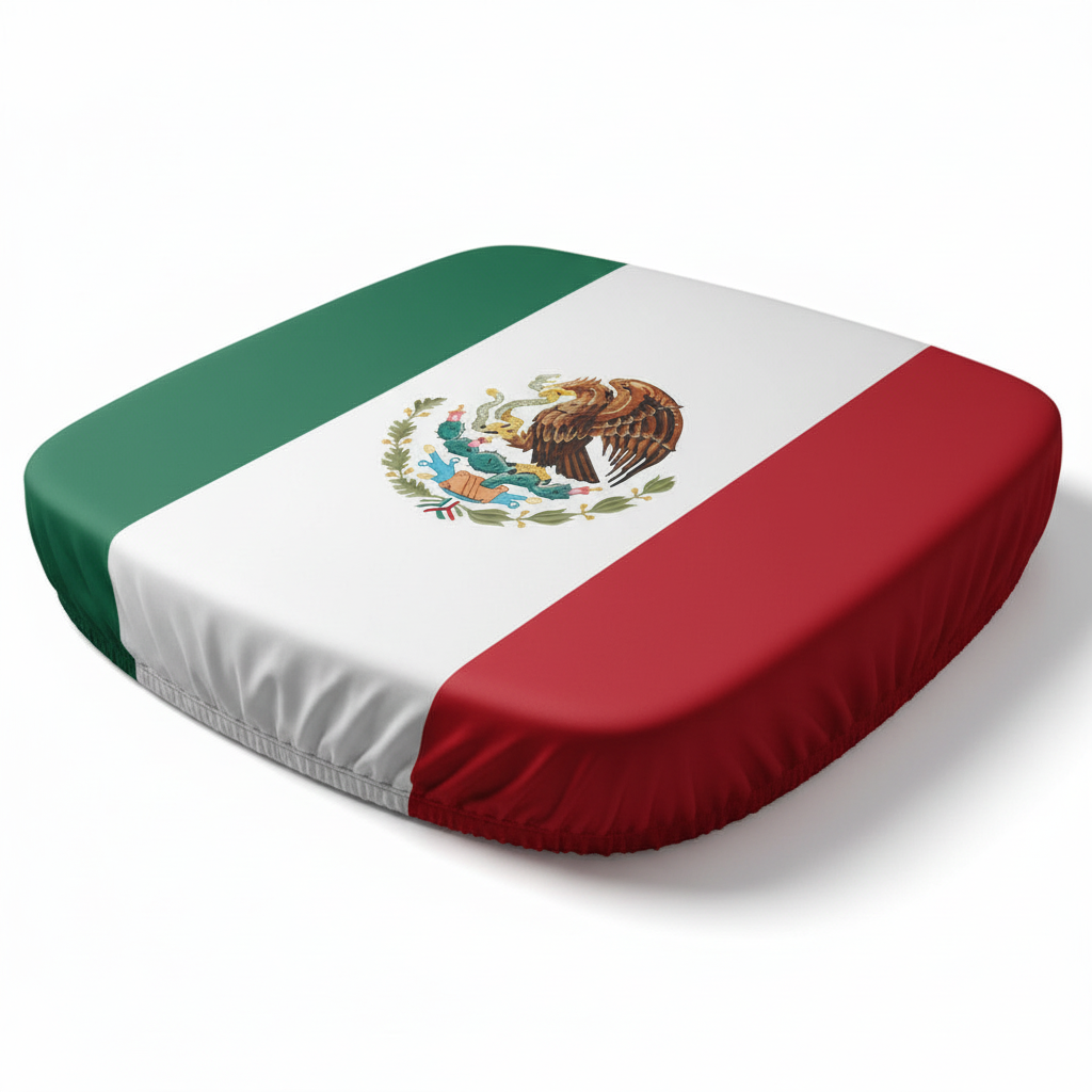 Funda para Cofre Bandera de México Ajuste Universal - Decoración Patriótica Pro 2026 - Conecta Chava Shop