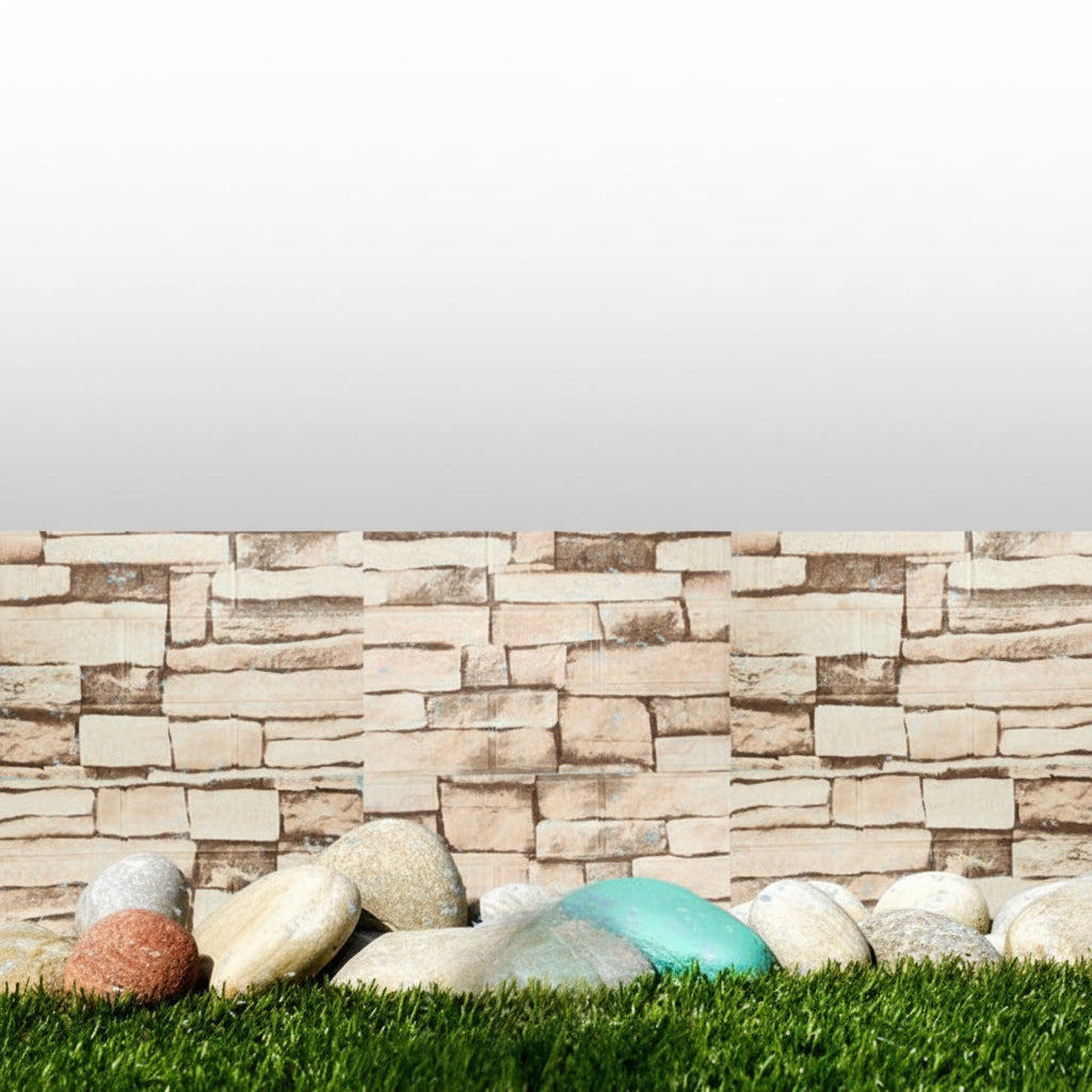 Paneles de Pared 3D Espuma XPE Autoadhesivos Tipo Ladrillo Beige Mosaico 35×38.5 cm Paquete 10 ladrillos de rodny - Conecta Chava Shop
