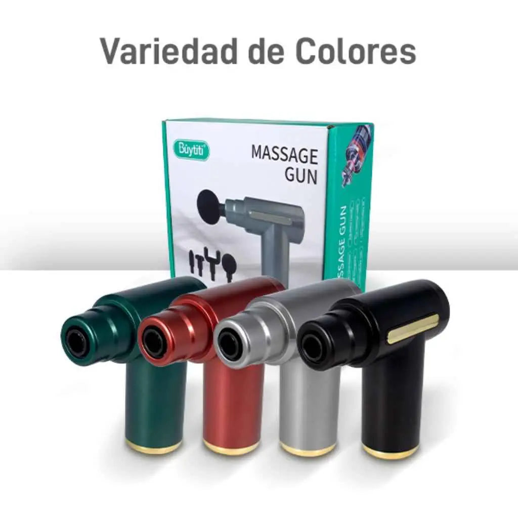 Pistola Masajeadora Deportiva Recargable con 6 Niveles de Intensidad - Masajeador Muscular Pro 2026 - Conecta Chava Shop