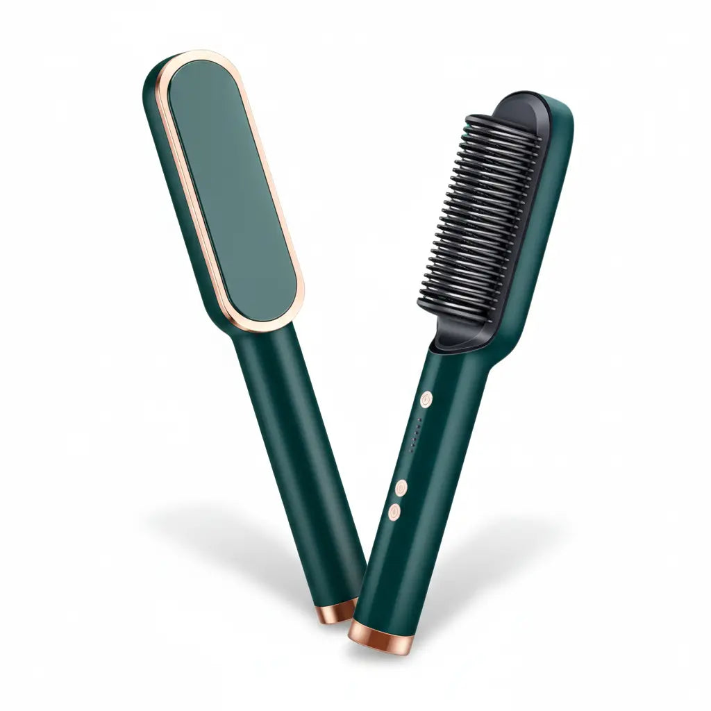 Peine Alisador de Cerámica con Tecnología de Protección Térmica - Cepillo Eléctrico 5 Niveles para Todo Tipo de Cabello Pro 2026 - Conecta Chava Shop