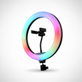 Aro de Luz LED RGB Profesional para Streaming - Soporte Ajustable con Soporte para Celular, Iluminación Pro para TikTok y YouTube 2026 - Conecta Chava Shop