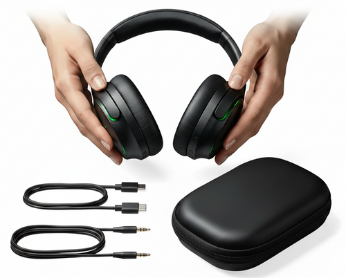 Audífonos Bluetooth Diadema con Reducción de Ruido Activa - Auriculares Inalámbricos Pro 2026 - Conecta Chava Shop