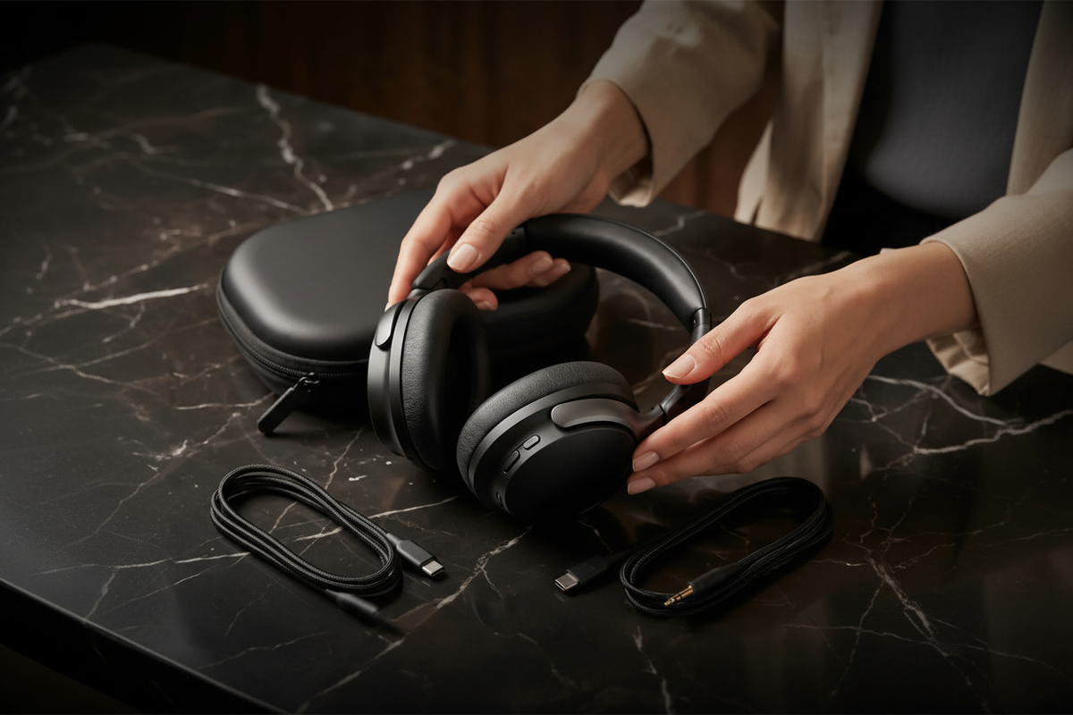 Audífonos Bluetooth Diadema con Reducción de Ruido Activa - Auriculares Inalámbricos Pro 2026 - Conecta Chava Shop