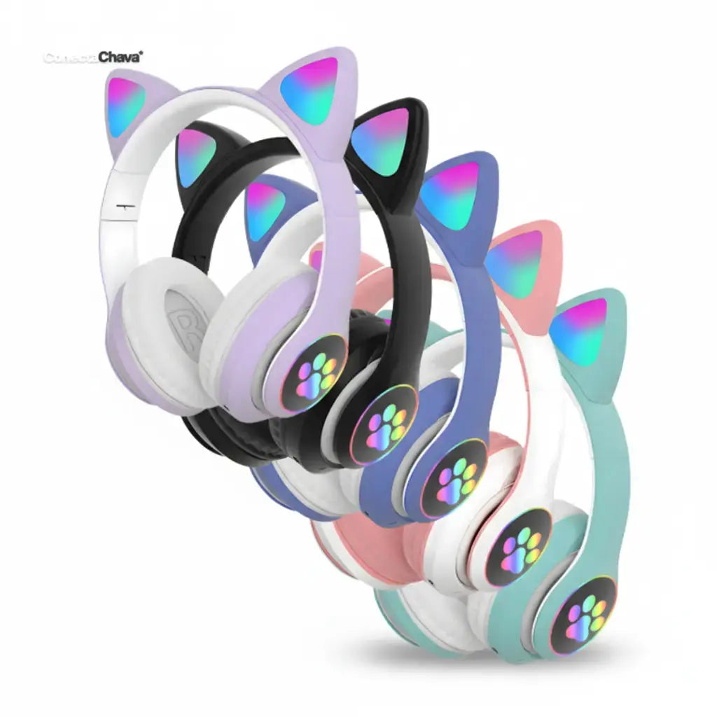 Audífonos Gamer RGB Estilo Gato con Micrófono Pro - Auriculares con Audio Envolvente y Cancelación de Ruido, Calidad 2026 - Conecta Chava Shop
