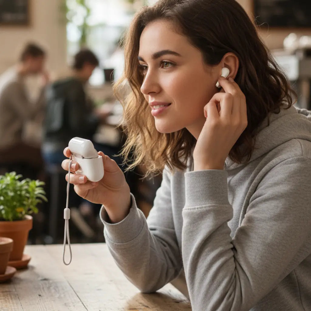 Audífonos Inalámbricos Bluetooth con Reducción de Ruido, Resistencia al Sudor y Estuche de Carga USB-C Pro 2 - Conecta Chava Shop