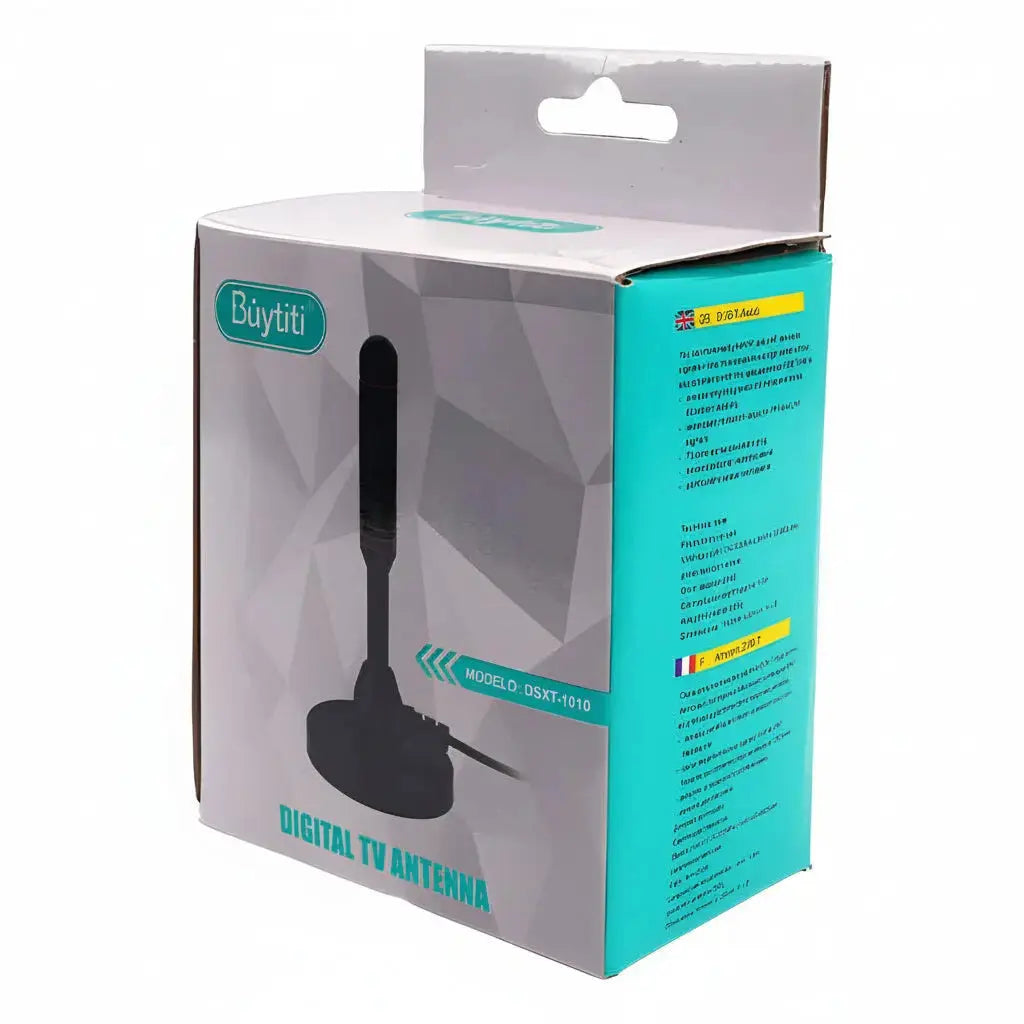 Antena TV Digital HD Potente VHF-UHF - Base Magnética Reforzada y Cable de Alta Ganancia Pro 2026 - Conecta Chava Shop