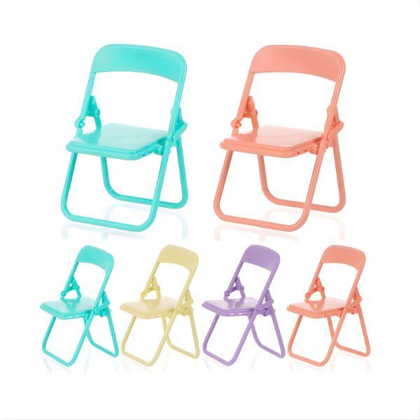 Soporte para Celular Mini Silla Ajustable Colores Variados - Set de 3 Mini Sillas Pro 2026 - Conecta Chava Shop