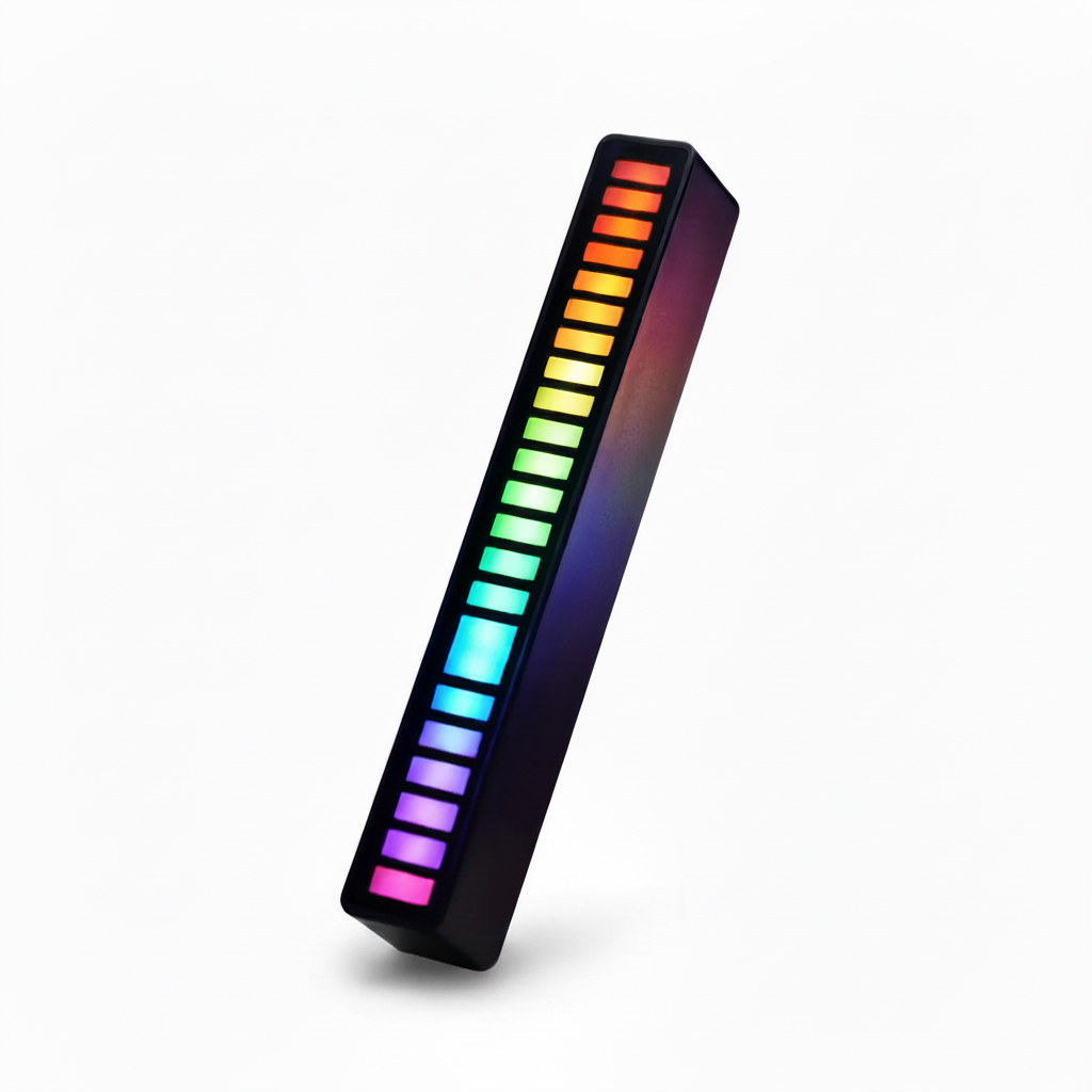 Barra de Luz LED RGB Reactiva al Sonido con 32 LEDs - Visualizador rítmico con Control por App y USB, Iluminación Gamer Pro 2026 - Conecta Chava Shop