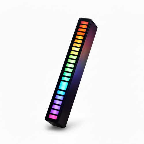 Barra de Luz LED RGB Reactiva al Sonido con 32 LEDs - Visualizador rítmico con Control por App y USB, Iluminación Gamer Pro 2026 - Conecta Chava Shop