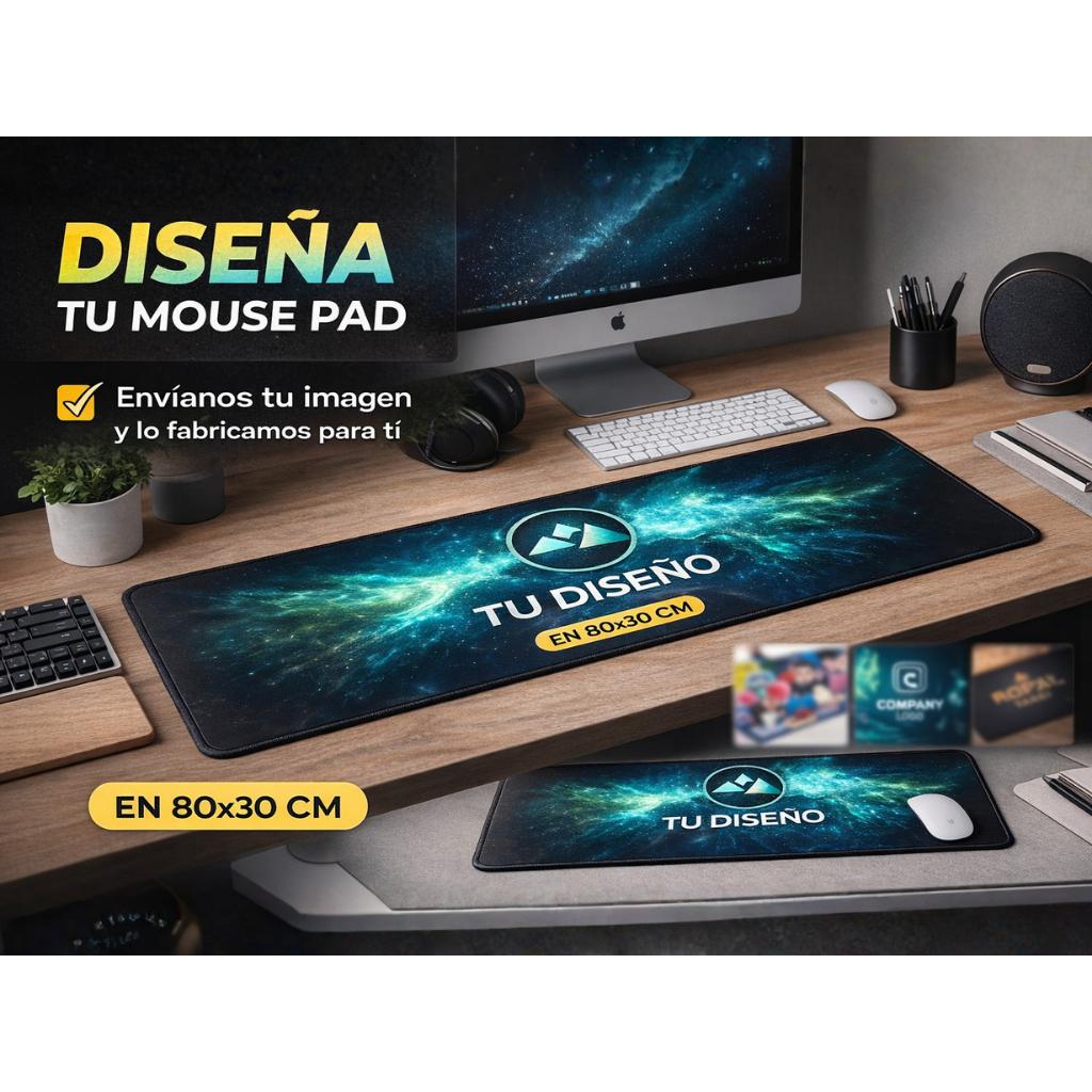 Mouse Pad Personalizado con Diseño a Elección - Tapete para Mouse con Impresión Full Color Pro 2026 - Conecta Chava Shop