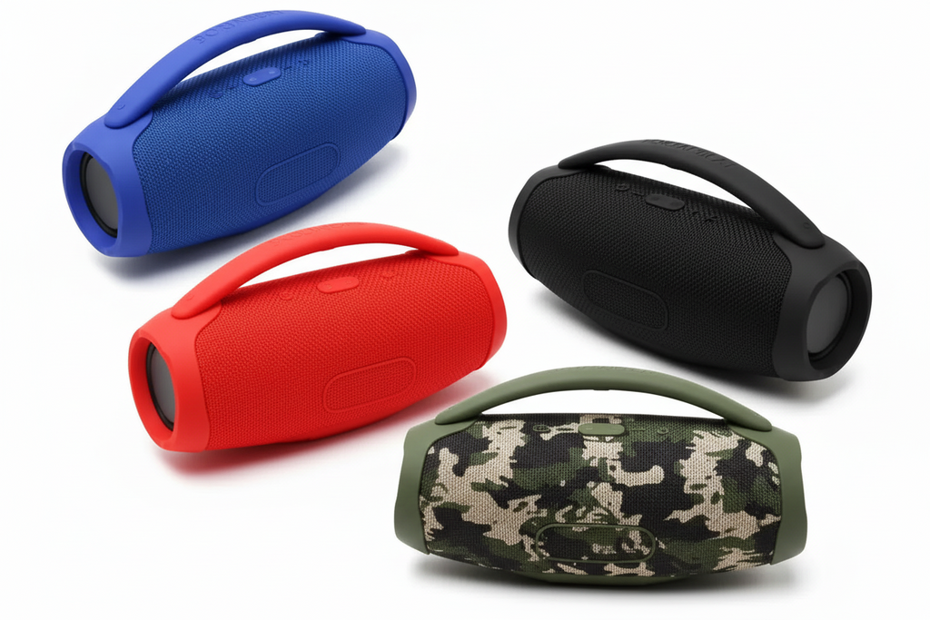 Bocina Portátil Impermeable Booms – Sonido Potente, Batería de 5h, Certificación IP67 y Manos Libres - Conecta Chava Shop