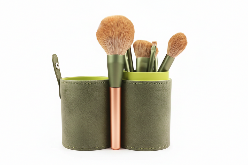 Set de 10 Brochas de Maquillaje Profesional de Cerdas Suaves - Kit Completo de Pinceles para Rostro y Ojos Pro 2026 - Conecta Chava Shop