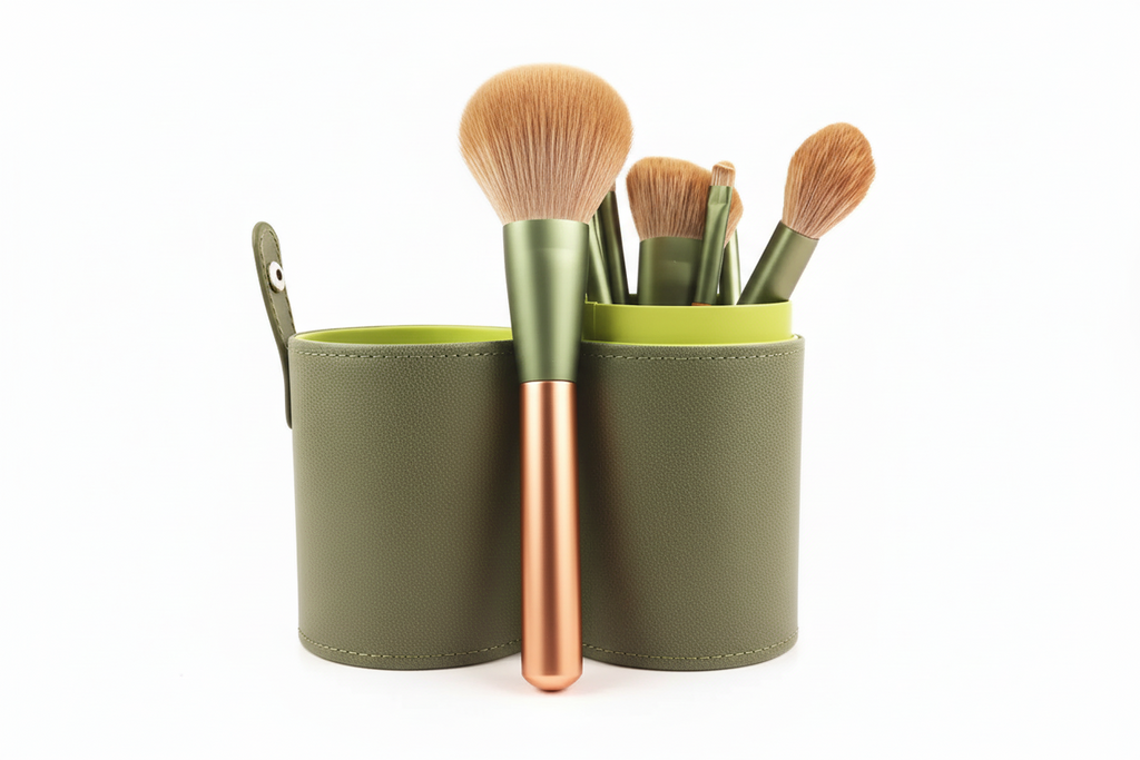 Set de 10 Brochas de Maquillaje Profesional de Cerdas Suaves - Kit Completo de Pinceles para Rostro y Ojos Pro 2026 - Conecta Chava Shop