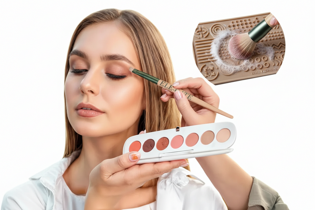 Set de 10 Brochas de Maquillaje Profesional de Cerdas Suaves - Kit Completo de Pinceles para Rostro y Ojos Pro 2026 - Conecta Chava Shop