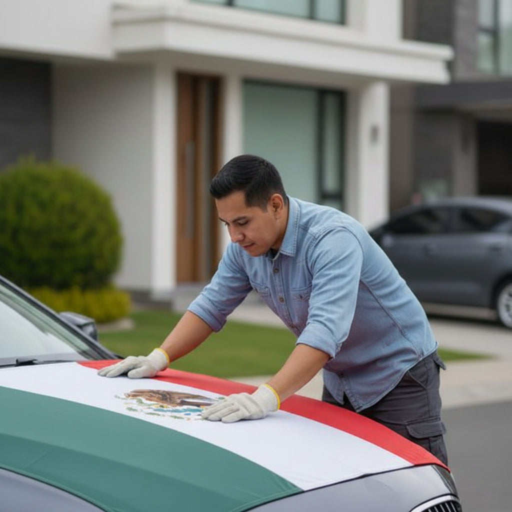 Funda para Cofre Bandera de México Ajuste Universal - Decoración Patriótica Pro 2026 - Conecta Chava Shop