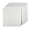 Paneles de Pared 3D Espuma XPE Autoadhesivos Tipo Ladrillo Blanco Mosaico 35×38.5 cm Paquete 10 ladrillos de rodny - Conecta Chava Shop