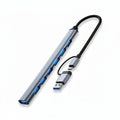 Hub USB de 7 Puertos Híbrido USB-C y USB-A - Estación de Datos de Alta Velocidad y Adaptador Multi-Puerto para Laptop Pro 2026 - Conecta Chava Shop