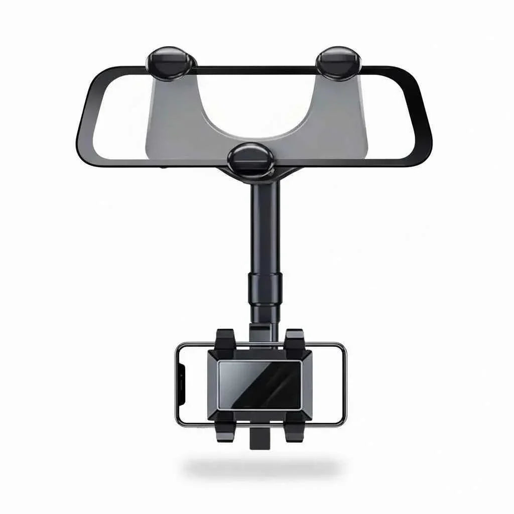 Soporte de Celular para Auto con Ajuste al Retrovisor - Sujeción de Seguridad con Rotación 360° y Brazo Extensible Pro 2026 - Conecta Chava Shop