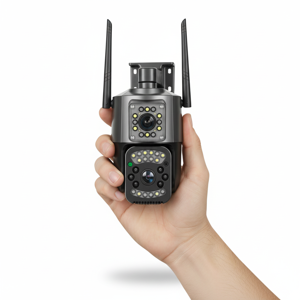 Cámara de Vigilancia 4MP Ultra HD Exterior - Doble Iluminación Nocturna y Audio Bidireccional Pro 2026 - Conecta Chava Shop