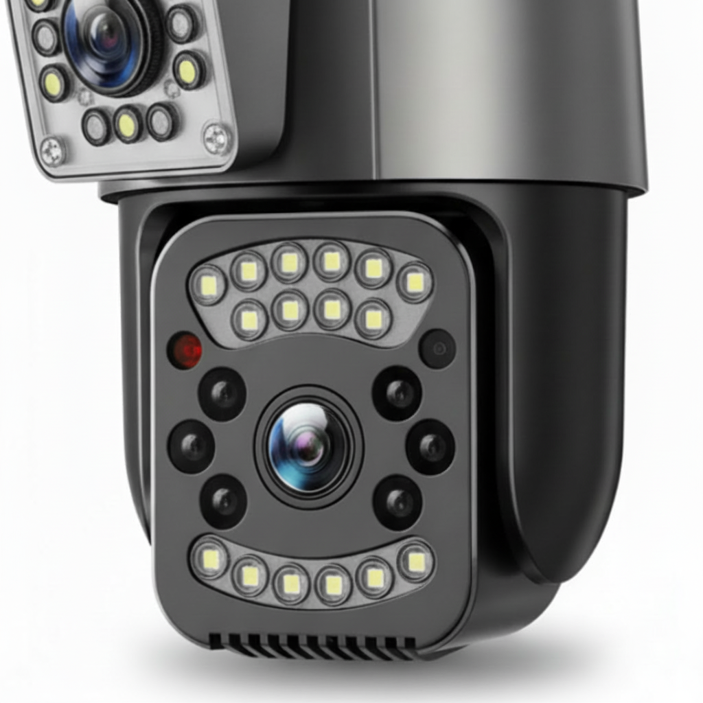 Cámara de Vigilancia 4MP Ultra HD Exterior - Doble Iluminación Nocturna y Audio Bidireccional Pro 2026 - Conecta Chava Shop